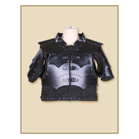 Leather Armour Jacket Rasmus black