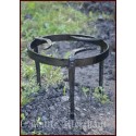 Medieval Tripod Cooking Stand, forged steel, round dia 25 cm