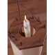 Lantern from wood with rawhide