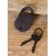 small Padlock with two Keys, Steel