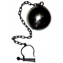 Foot-cuff with chain and ball
