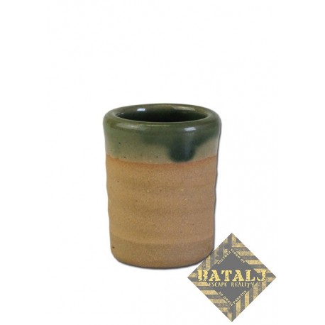 Historical Schnapps Cup from clay, 2cl