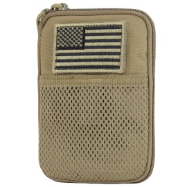 Pocket Pouch w/US Flag Tan