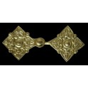 Viking brooch, two pieces, brass