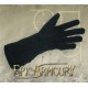 Leather gloves brun/svart med snörning i läder